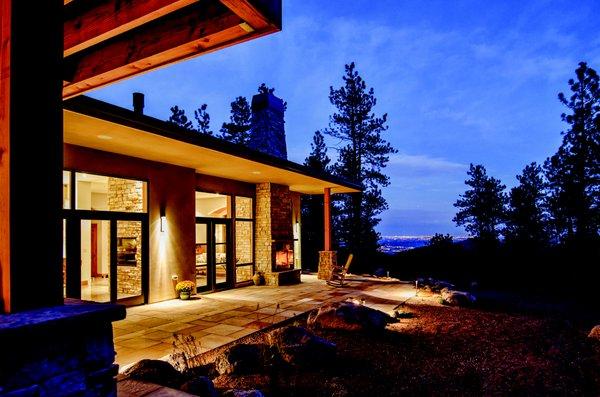 3,300 s.f. custom home with strong passive solar design.