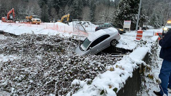 Winching out during snow