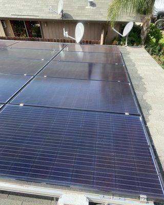 Solar panel cleaning