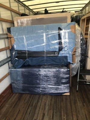 Furniture Protection and packing on the truck