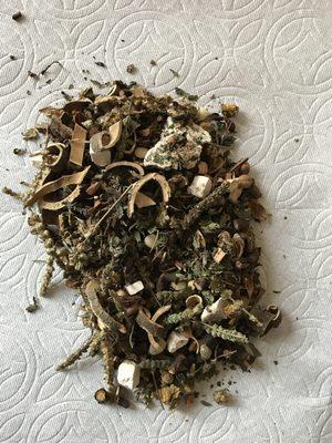 The dried herbs you get