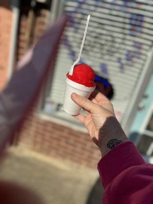 Cherry and Sour Apple water ice cream