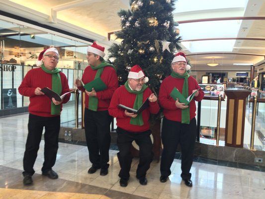 Classic Christmas carolers singing christmas carols at a NJ mall  NJ | NY | PA | DE | CT