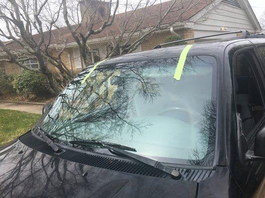 Mobile windshield install