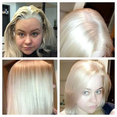 Touching up roots; then another Olaplex treatment