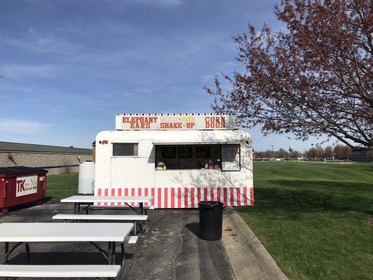 Mullen's Concessions W-M servicing Corn Dogs, Elephant Ears, & Lemon Shake UPS!