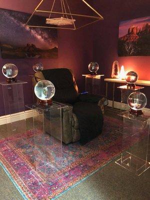 Our amethyst healing room