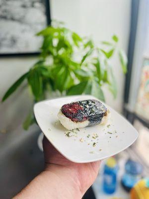 Sushi rice, shoyu, seaweed, vinegar and spam from tai nam for the tasty musubi at home