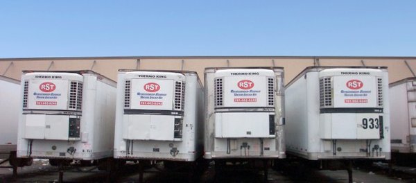 Large refrigerated storage trailers