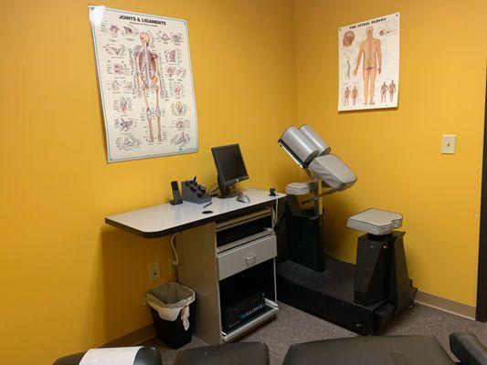 Where healing begins: Step into our chiropractic room designed for comfort and recovery.