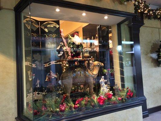 Festive window displays