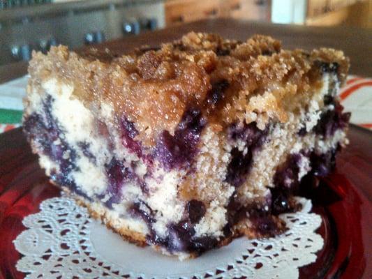 Blueberry Crumble Coffee Cake.