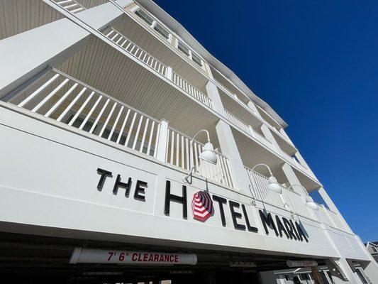 The Hotel Maria Sign