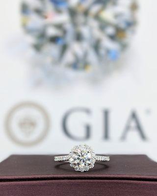 Certified GIA Diamonds.