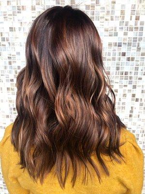 Warm dimensional balayage