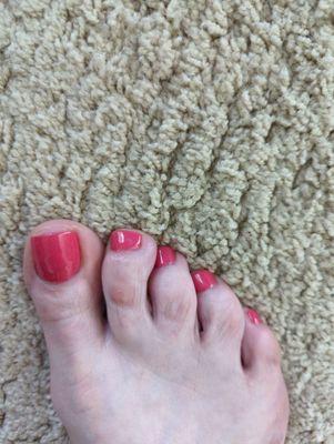 Today's pedicure!