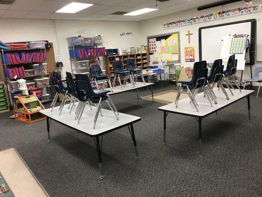 Summer School Cleaning, Covid Disinfecting Classrooms