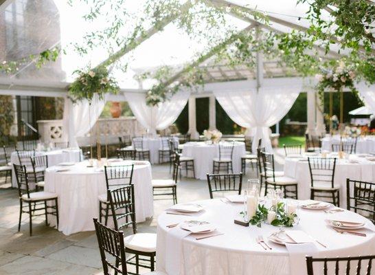 Clear Top Tent at Dover Hall Photo by Shannon Moffit Photography