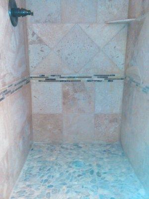 Natural Stone Custom Shower