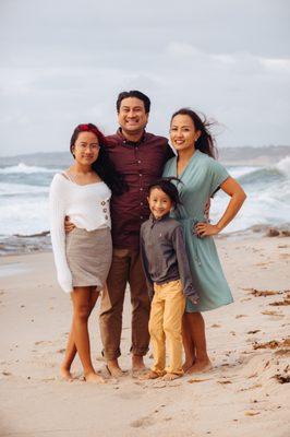 Our family beach shot even after a little rain!