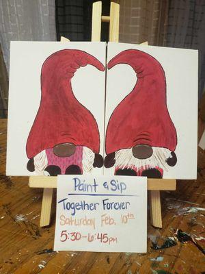 Paint & Sip on February 10th