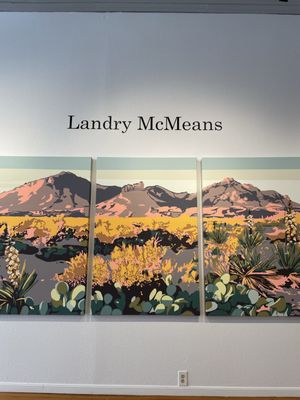 Beautiful triptych by Landy McMeans from the exhibit in May.