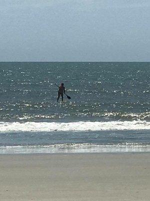 Paddle boarding all day! So much fun!