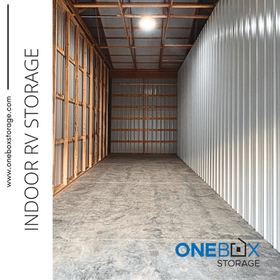 One Box Storage offers enclosed RV storage units starting at $190/month.