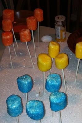 Marshmallow pops !