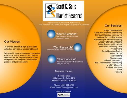 Scott C. Solis Market Research e-brochure