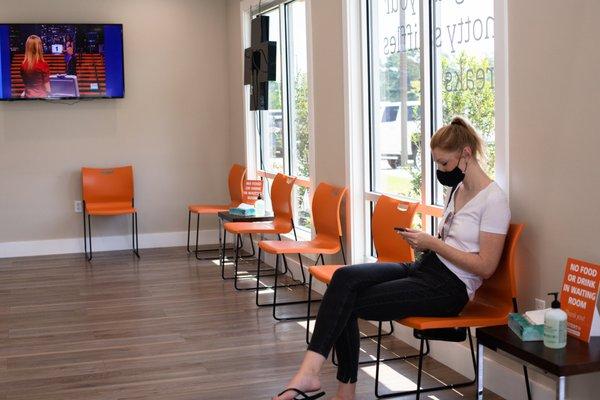 Patient waiting area