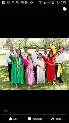 'Ohana as members of the Princess court  at May Day!