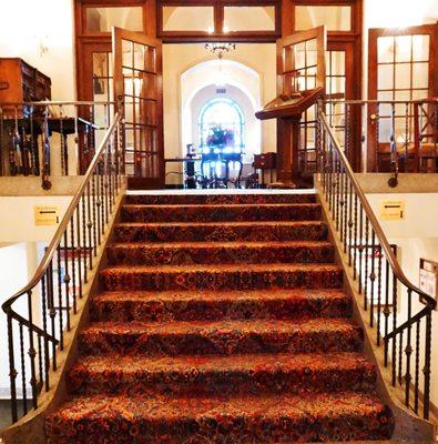 Guests are welcomed by an impressive staircase, flowers, and the very best in customer service