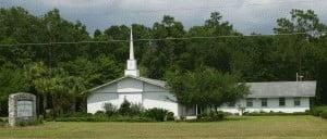 Church from roadside view