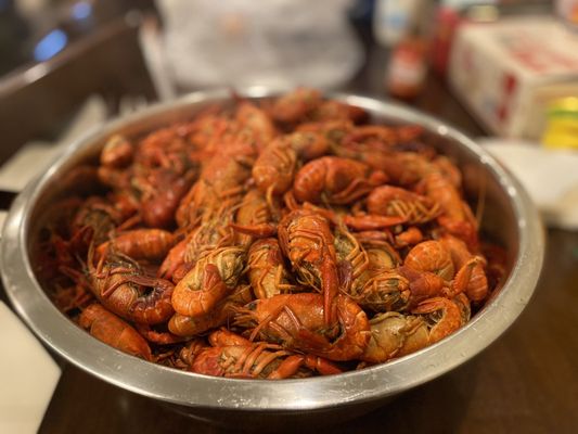 Already cooked crawfish!