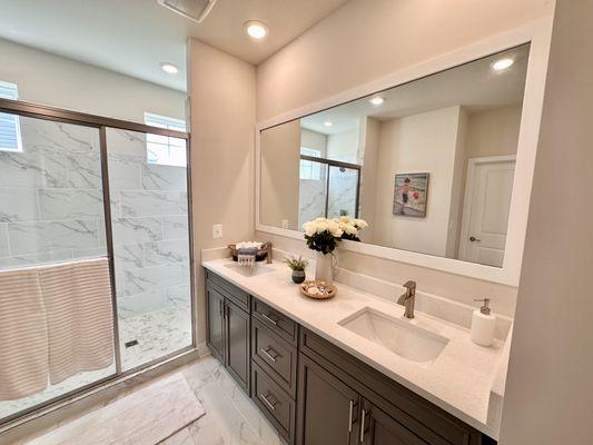 staged bathroom- lewes