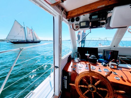 Always great views of schooners in Gloucester Harbor.