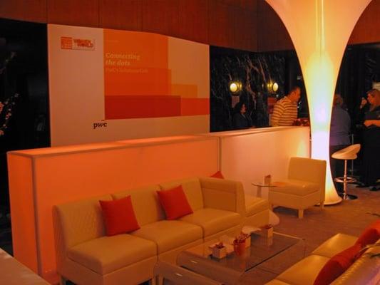 Corporate Branded Environments and Interiors. Permanent or Temporary Installations. PwC Temporary Installation in NYC.