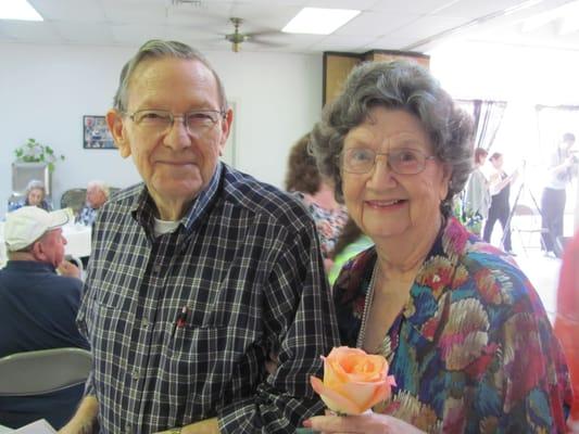 Residents at Mother's Day Tea