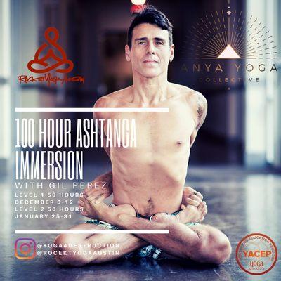 100 hour Ashtanga immersion this winter in studio and online.