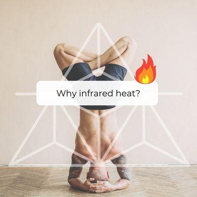 When you walk into our infrared heated yoga studio, you will notice that the heaters emit a therapeutic heat.