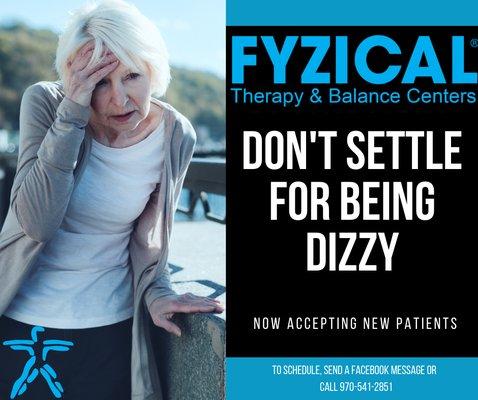 Don't let your dizziness dictate what you can and can't do.