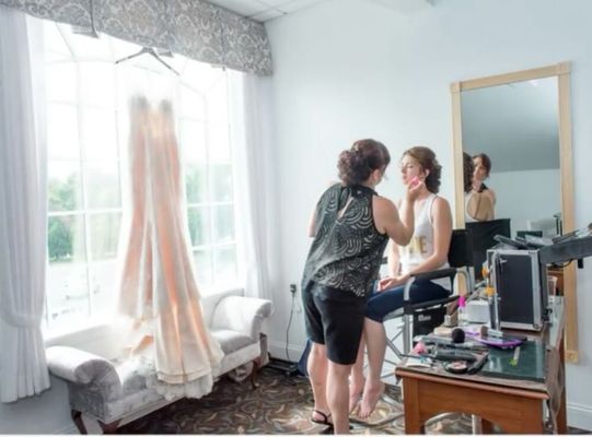 Hair and makeup services for your bridal party.  Large or small, we can accommodate you all... in our salon or on location!