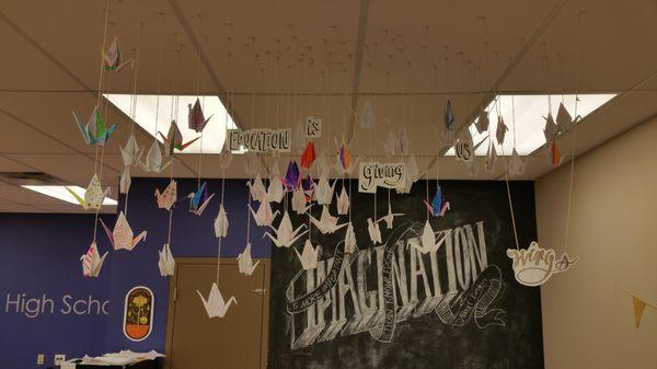 Education is giving us wings. Imagination at Invictus High School.