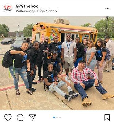 Willowridge High School serving up cool treats to the seniors.