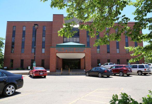 This entrance is for the Perry Memorial Family Health Clinic.