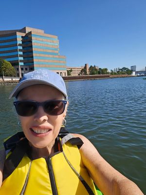 Kayaking off Long Wharf