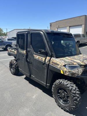 Ceramic tint on this Polaris ranger