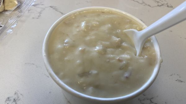 Clam chowder is great