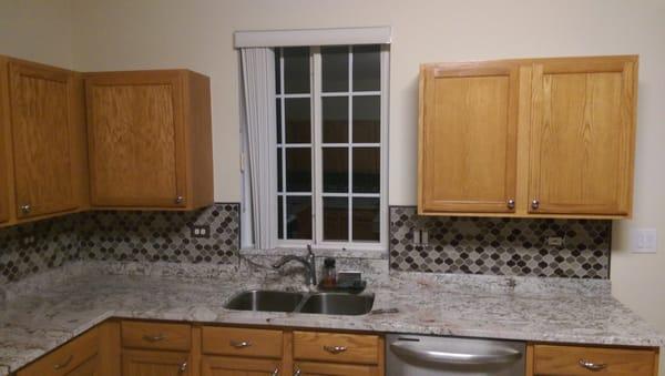 Kitchen backsplash.